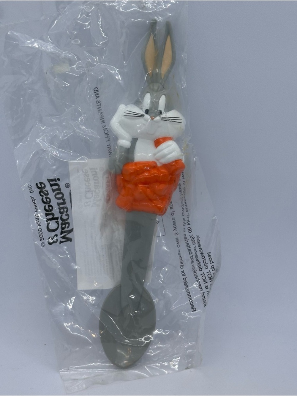 NOS VTG 2000 Kraft Bugs Bunny Looney Tunes Toy Talking Spoon Warner Bros. *READ*
